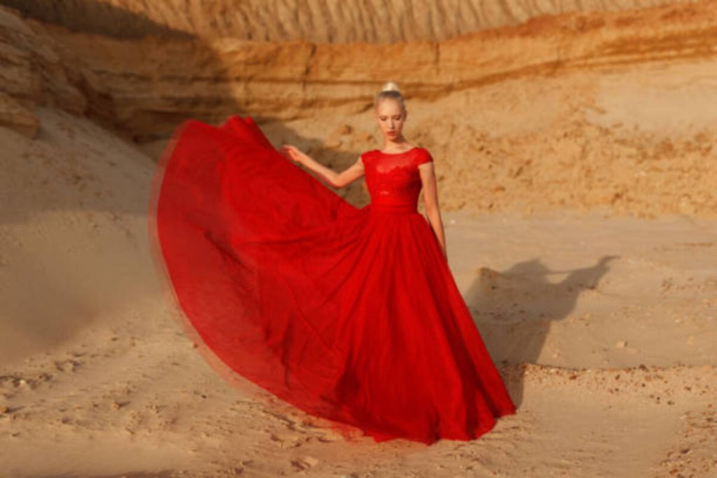 Aina Asif Red Dress