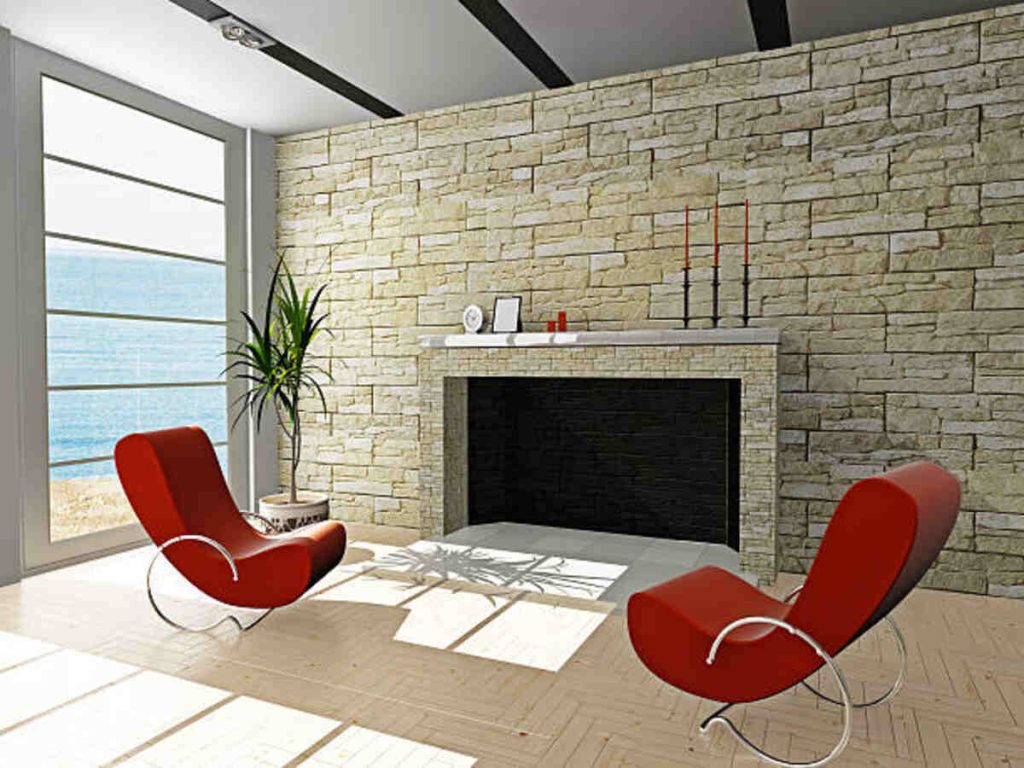 Design a River Rock Fireplace